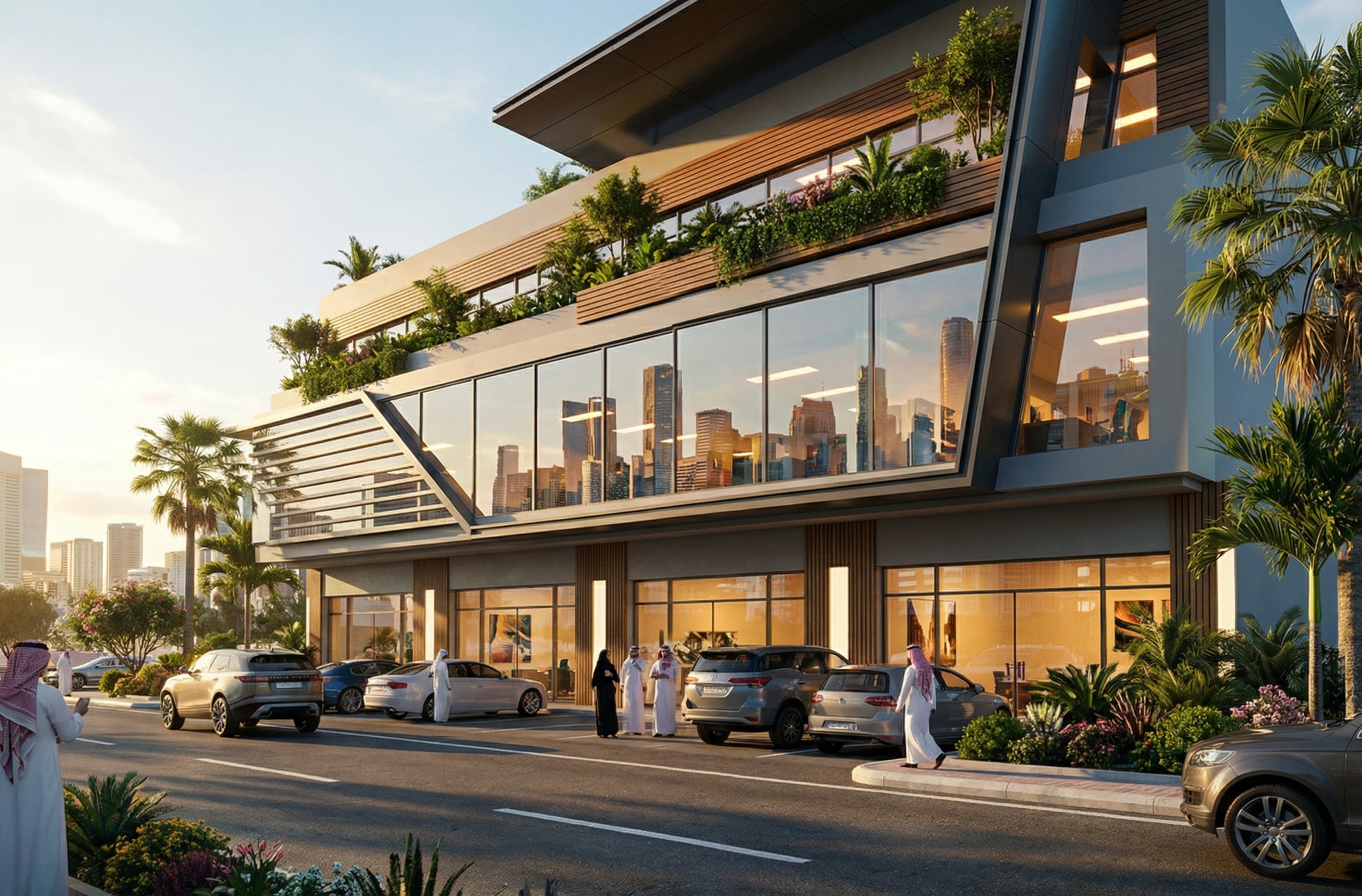 Boutique Office with Rooftop Garden — alternate angle